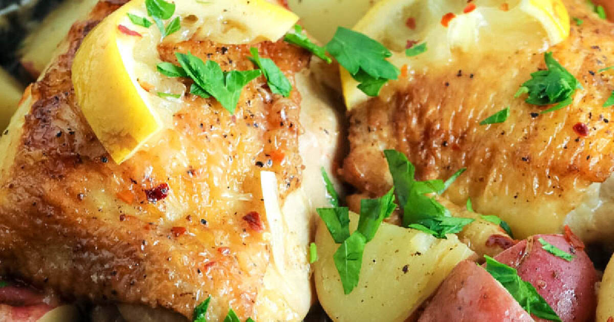 baked lemon chicken thighs