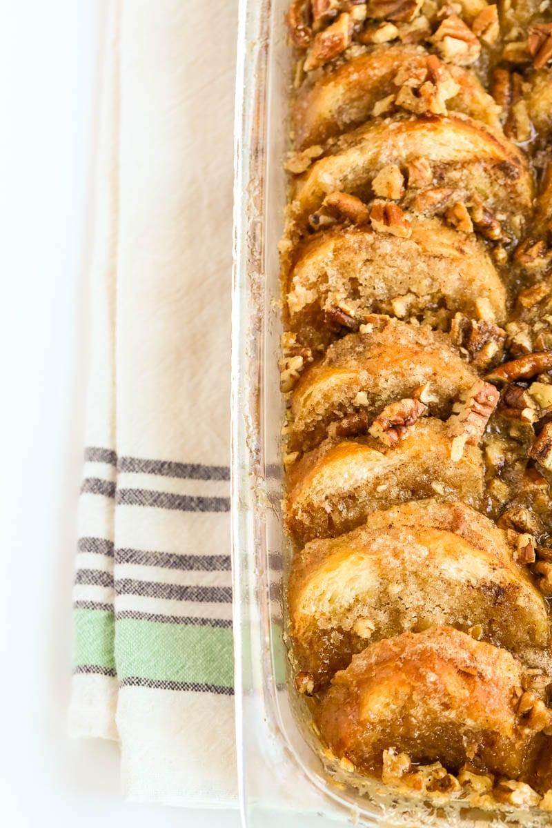 pecan and cinnamon french toast casserole 