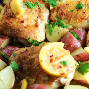 1 skillet baked chicken thighs