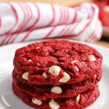 red velvet cake mix cookies