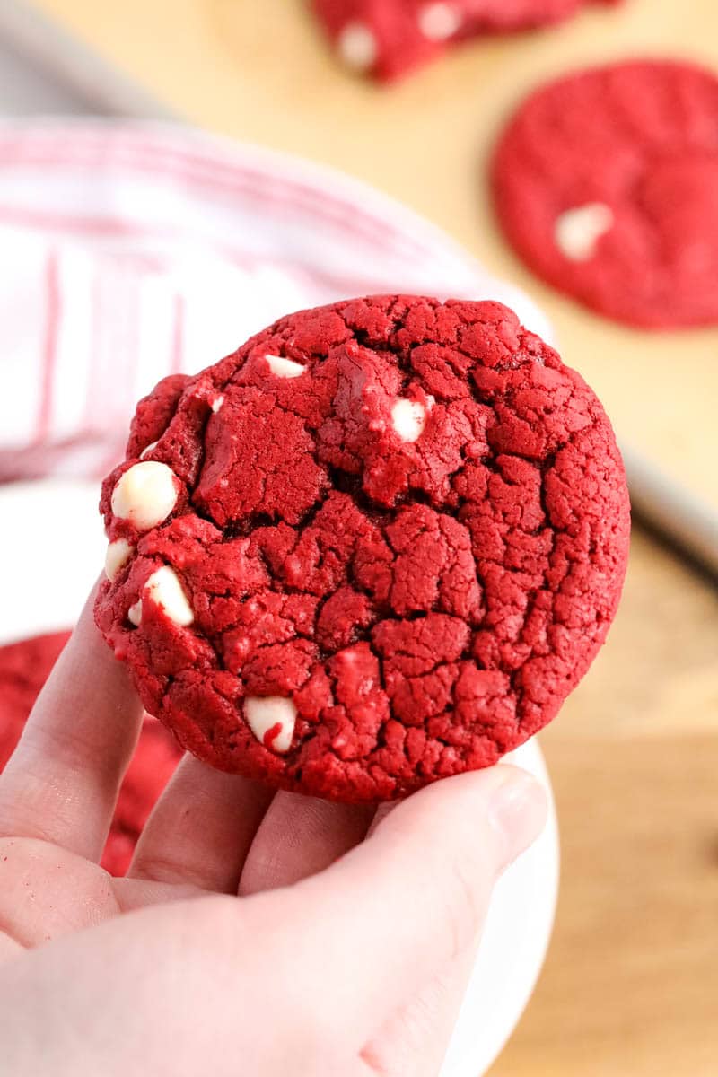 red velvet cake mix cookies 