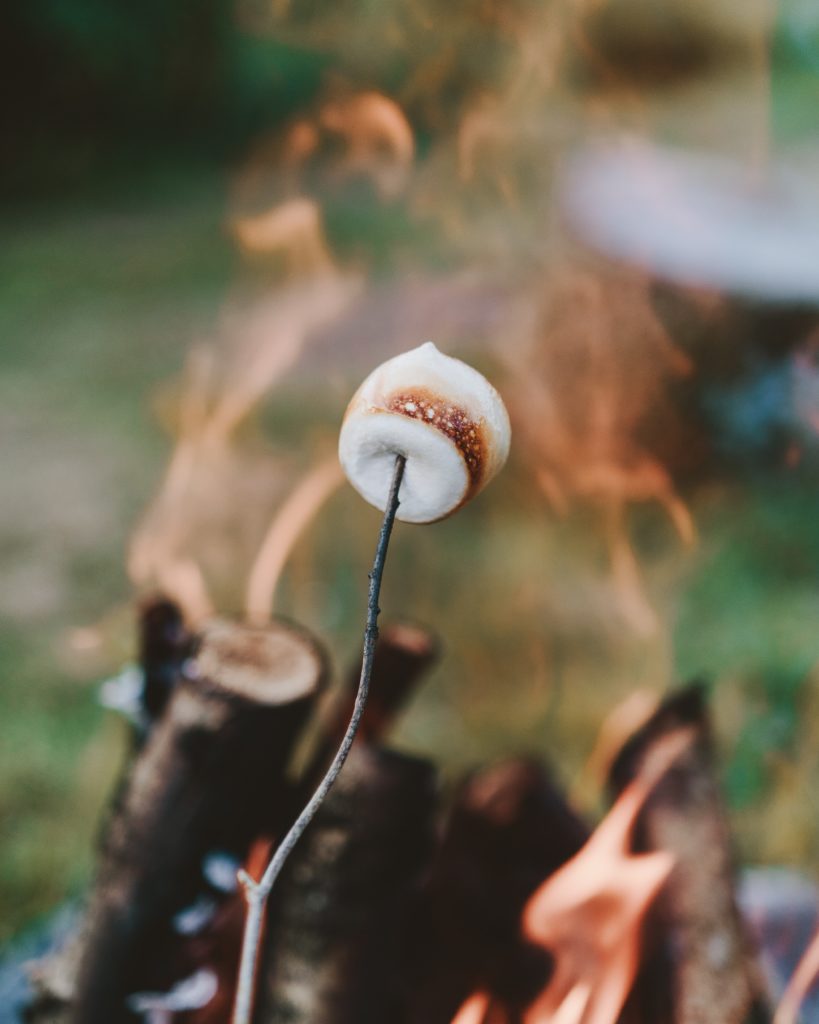 roasting s'mores 