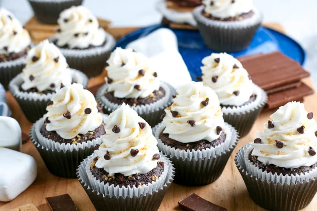 delicious s'mores cupcakes