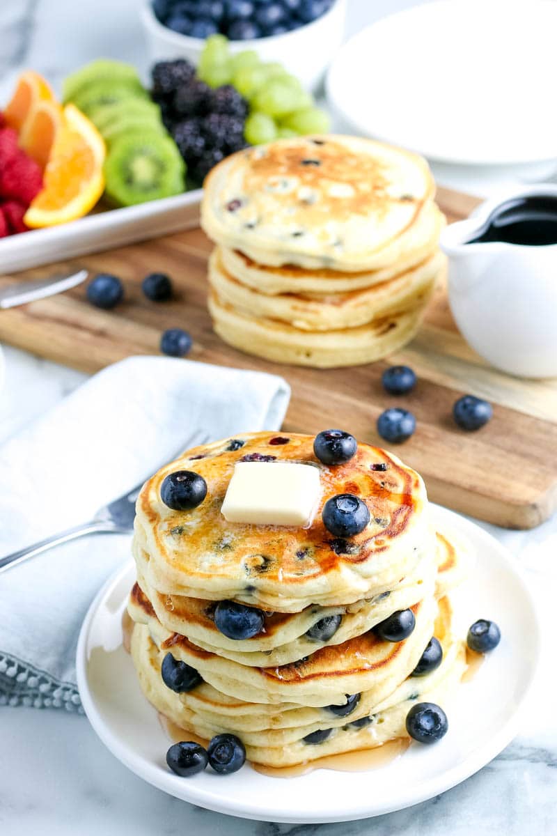 The Best Blueberry Pancakes - All Things Mamma