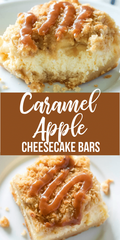 caramel apple cheesecake bars 