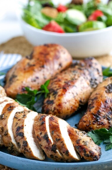 chicken cooked in the air fryer.