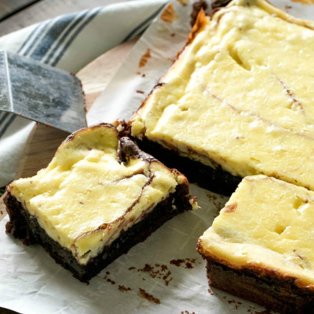 Cream cheese brownies.