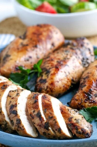 chicken cooked in the air fryer.