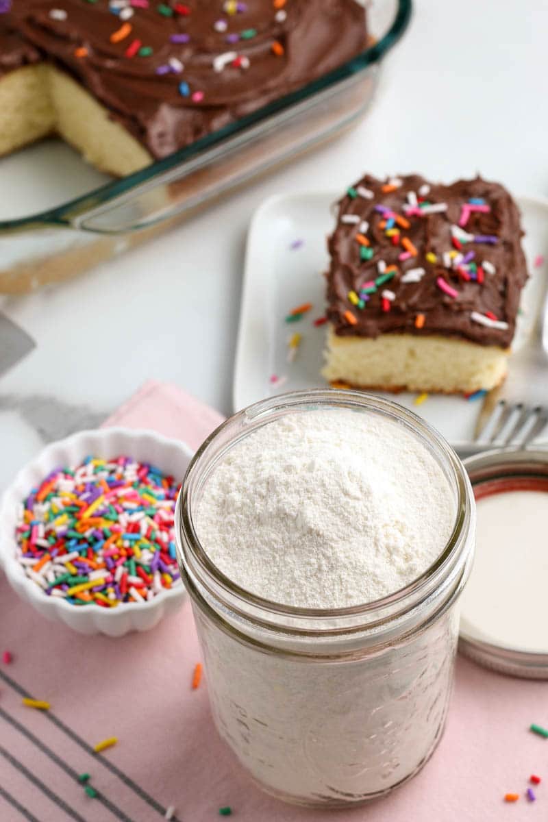 Homemade Cake Mix Recipe - Only 5 Ingredients! - All Things Mamma