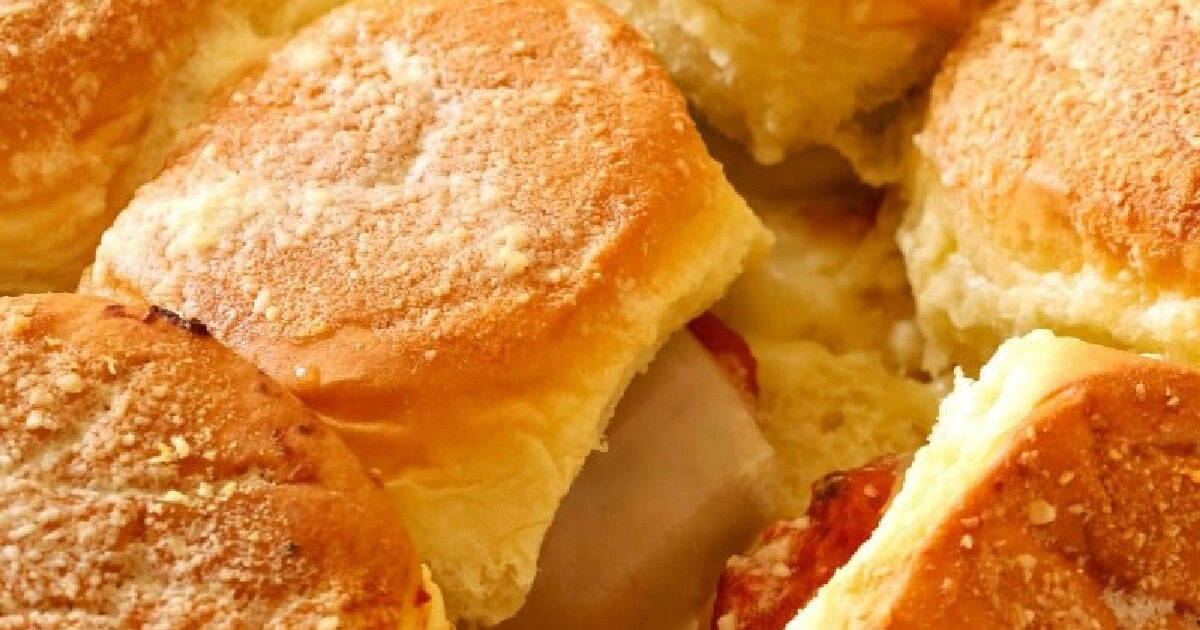 BBQ meatball sliders. 