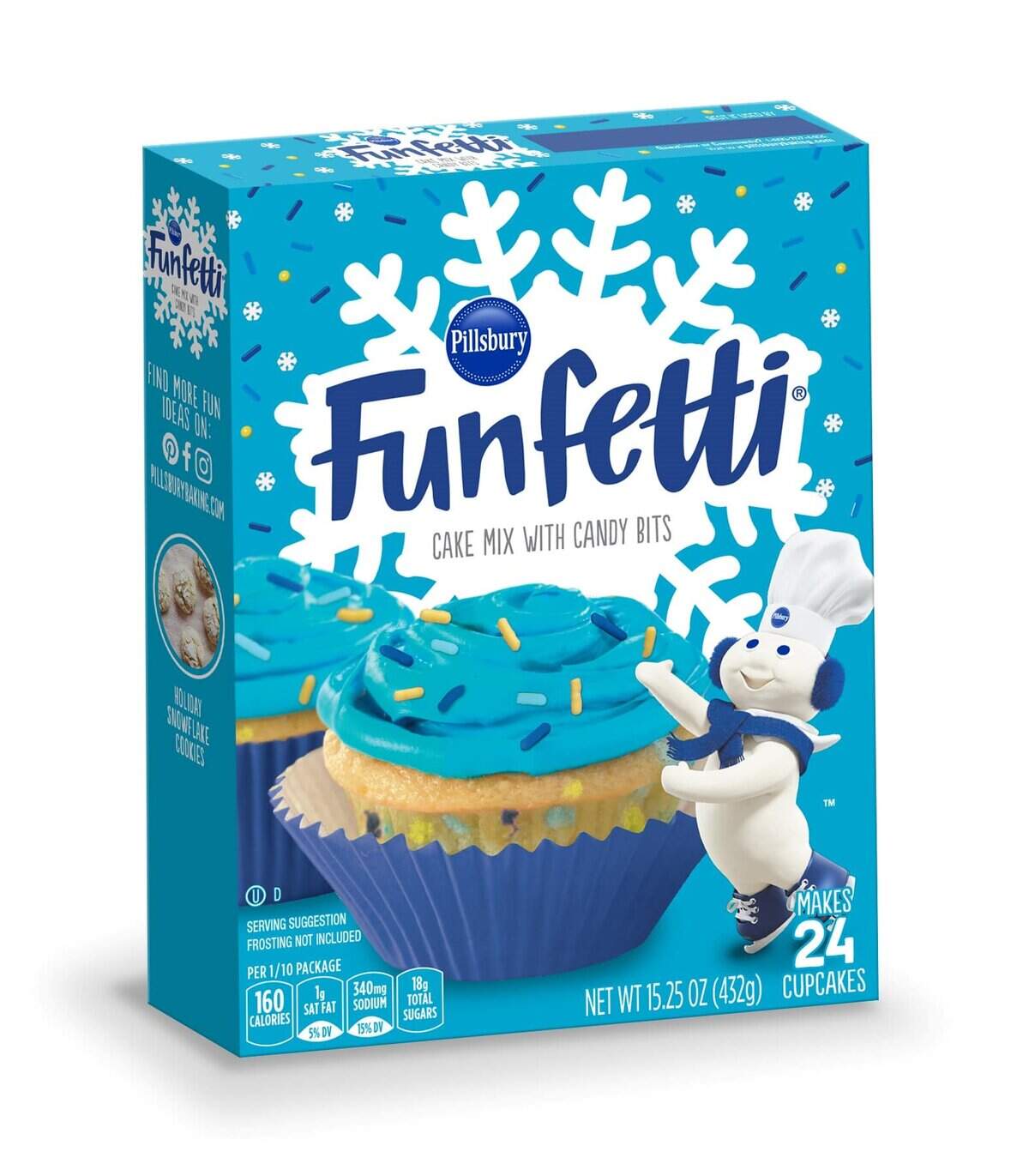 Funfetti Holiday Blue Cake Mix And Frosting Are Here, So Winter Can
