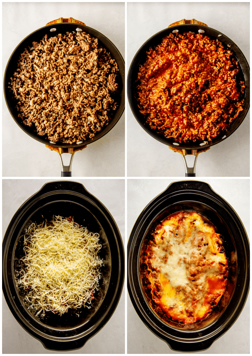 how to make slow cooker lasagna 