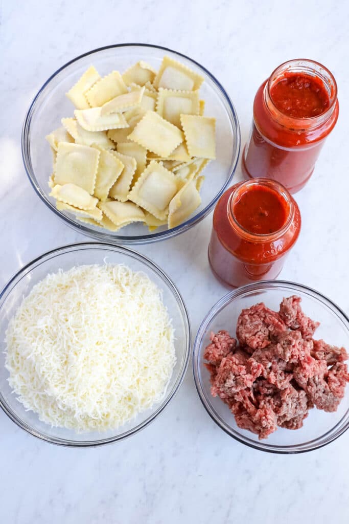 4-Ingredient Crock Pot Ravioli Lasagna - All Things Mamma