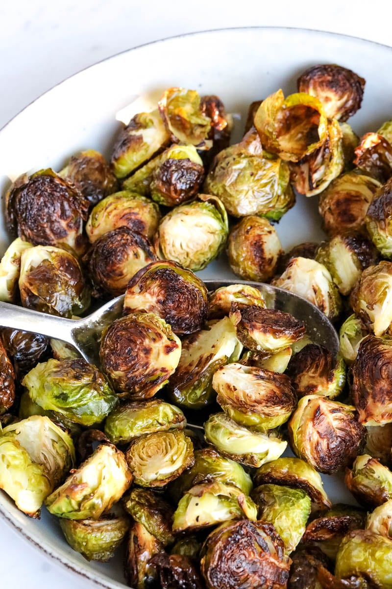 crunchy roasted brussel sprouts 