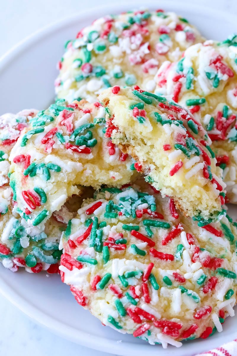 holiday  gooey butter cookies