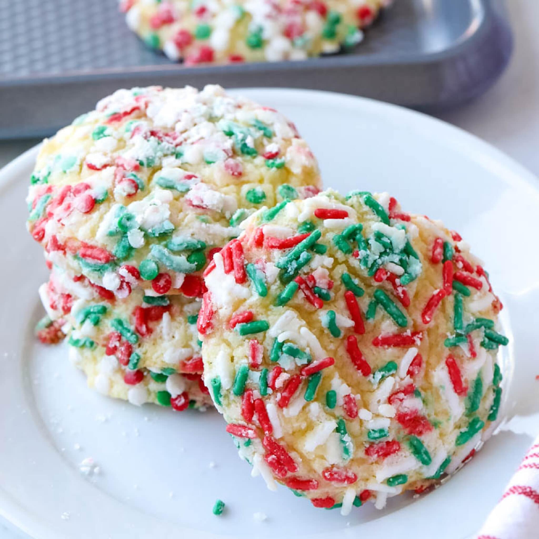 Christmas Ooey Gooey Butter Cookies - All Things Mamma