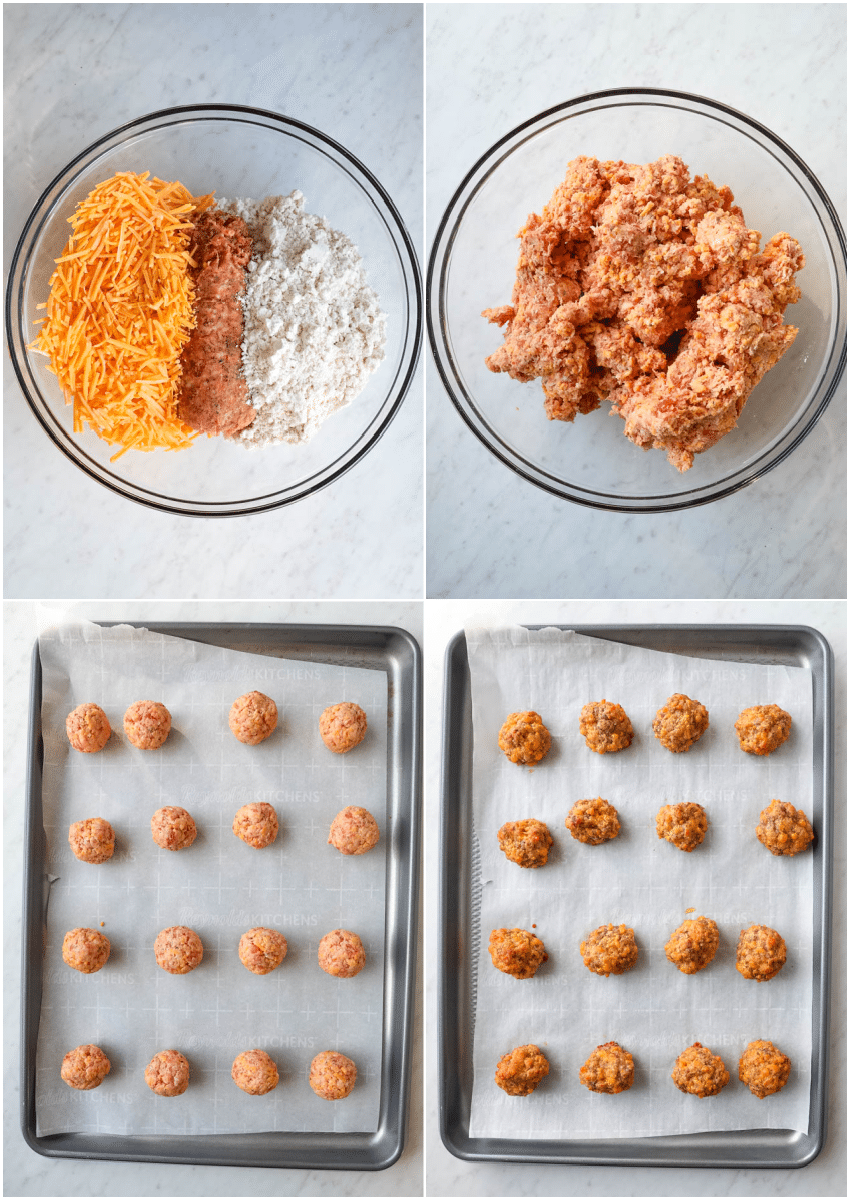 how to make sausage balls with Bisquick 