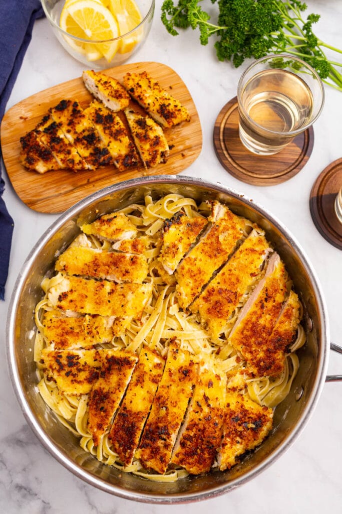 Creamy Lemon Garlic Chicken Pasta Recipe All Things Mamma