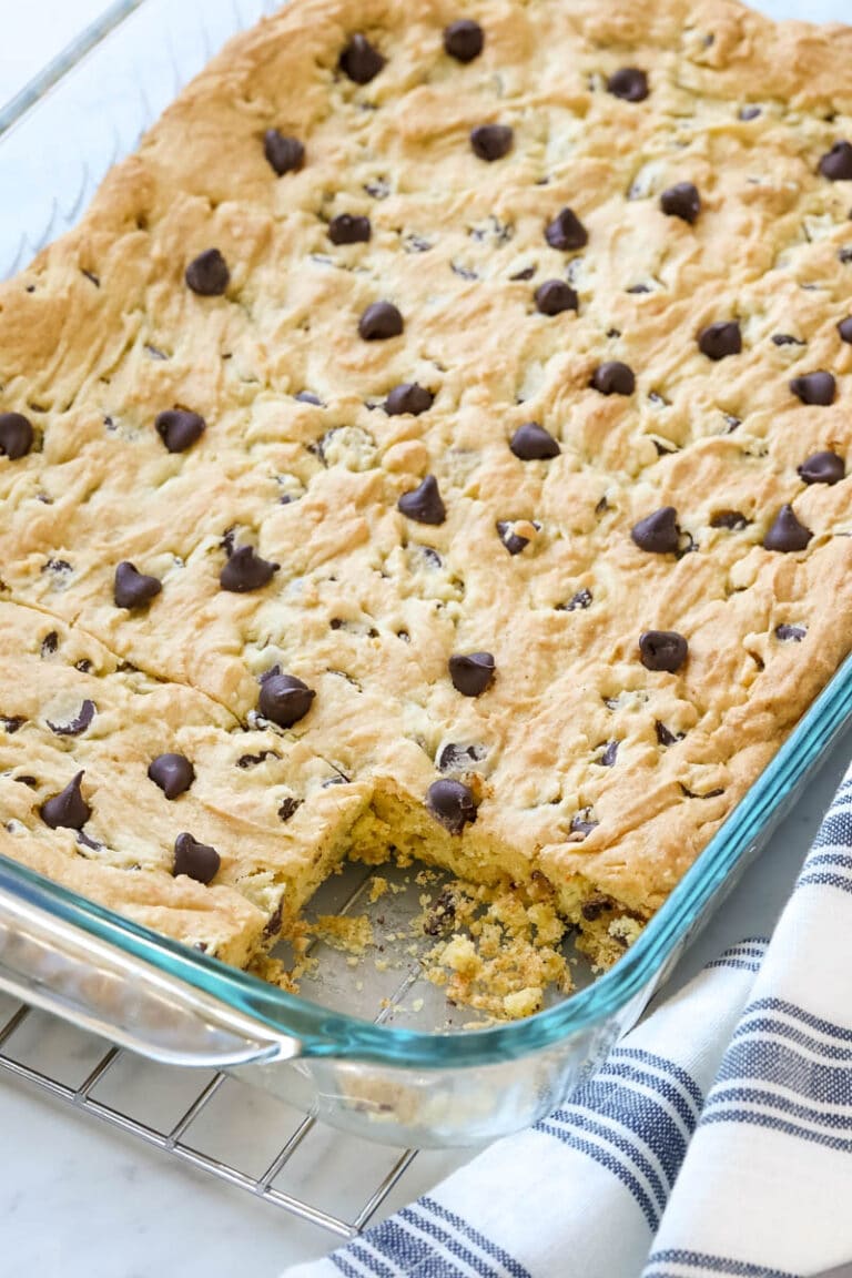 Chocolate Chip Cake Mix Cookie Bars All Things Mamma