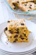 Chocolate Chip Cake Mix Cookie Bars - All Things Mamma