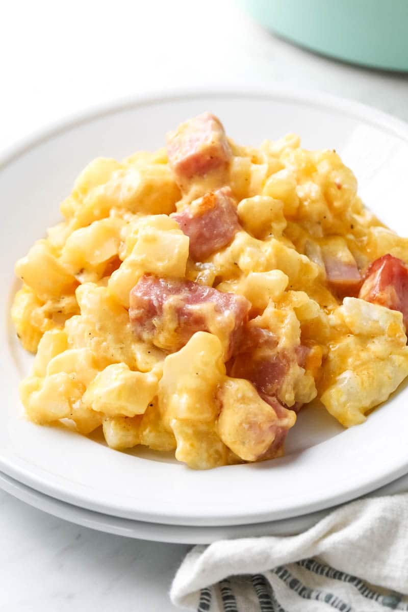 The Easiest Cheesy Ham and Potato Casserole All Things Mamma