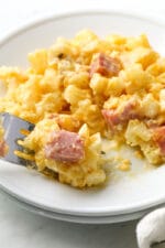 The Easiest Cheesy Ham and Potato Casserole - All Things Mamma