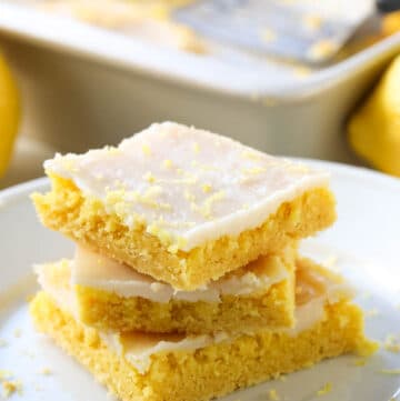 stack of cake mix lemon bars