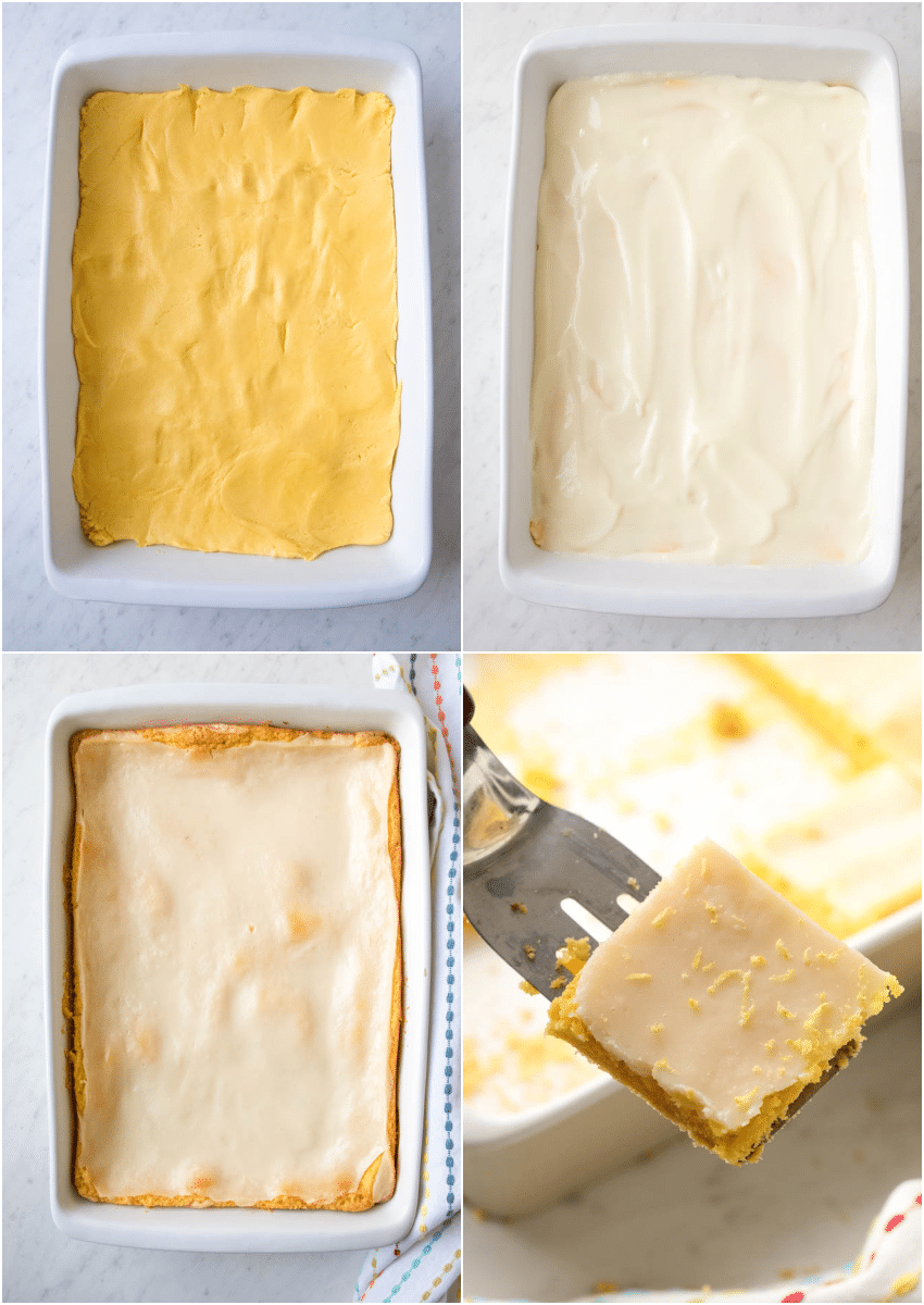 step by step photos on how to make easy lemon bars