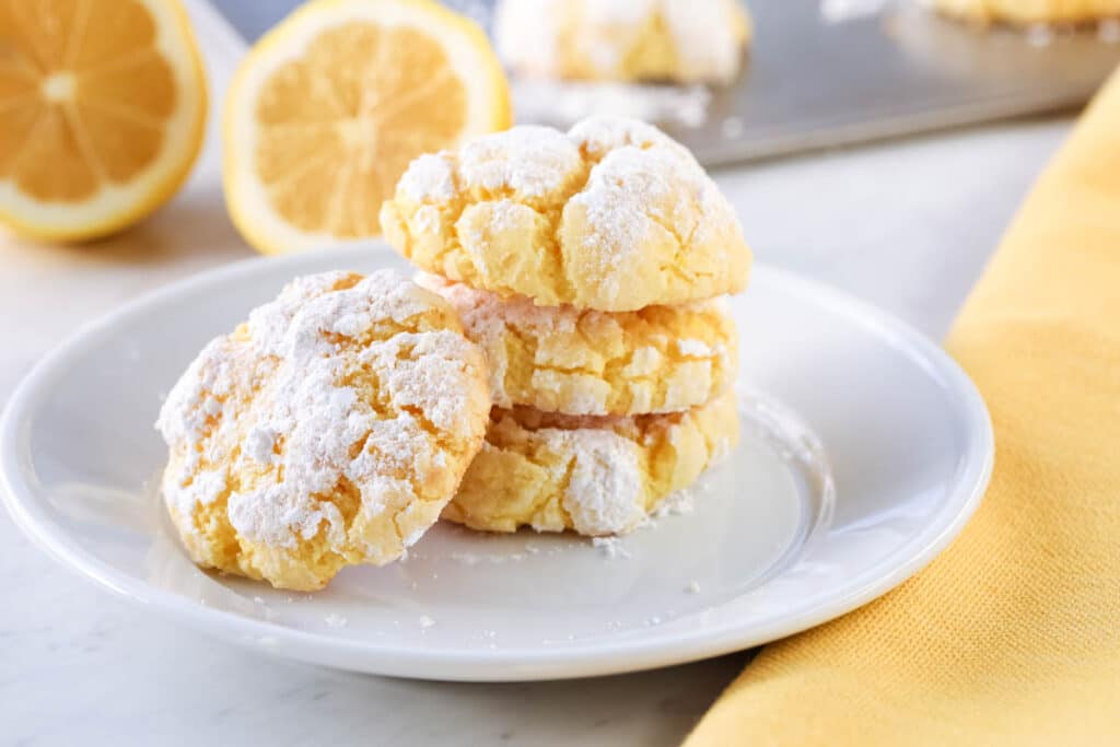 cake mix crinkle cookies