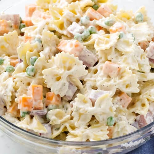 Creamy Bow Tie Pasta Salad Easy Recipe! All Things Mamma