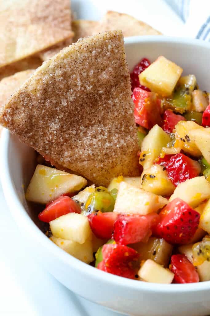 Fruit Salsa With Cinnamon Chips All Things Mamma