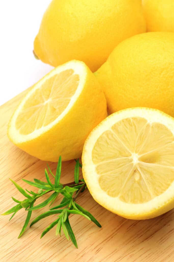 Lemon halves.