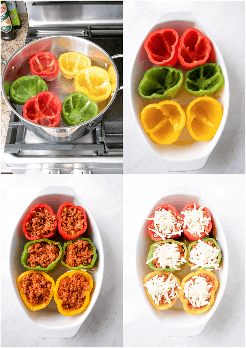 how to make stuffed peppers steps