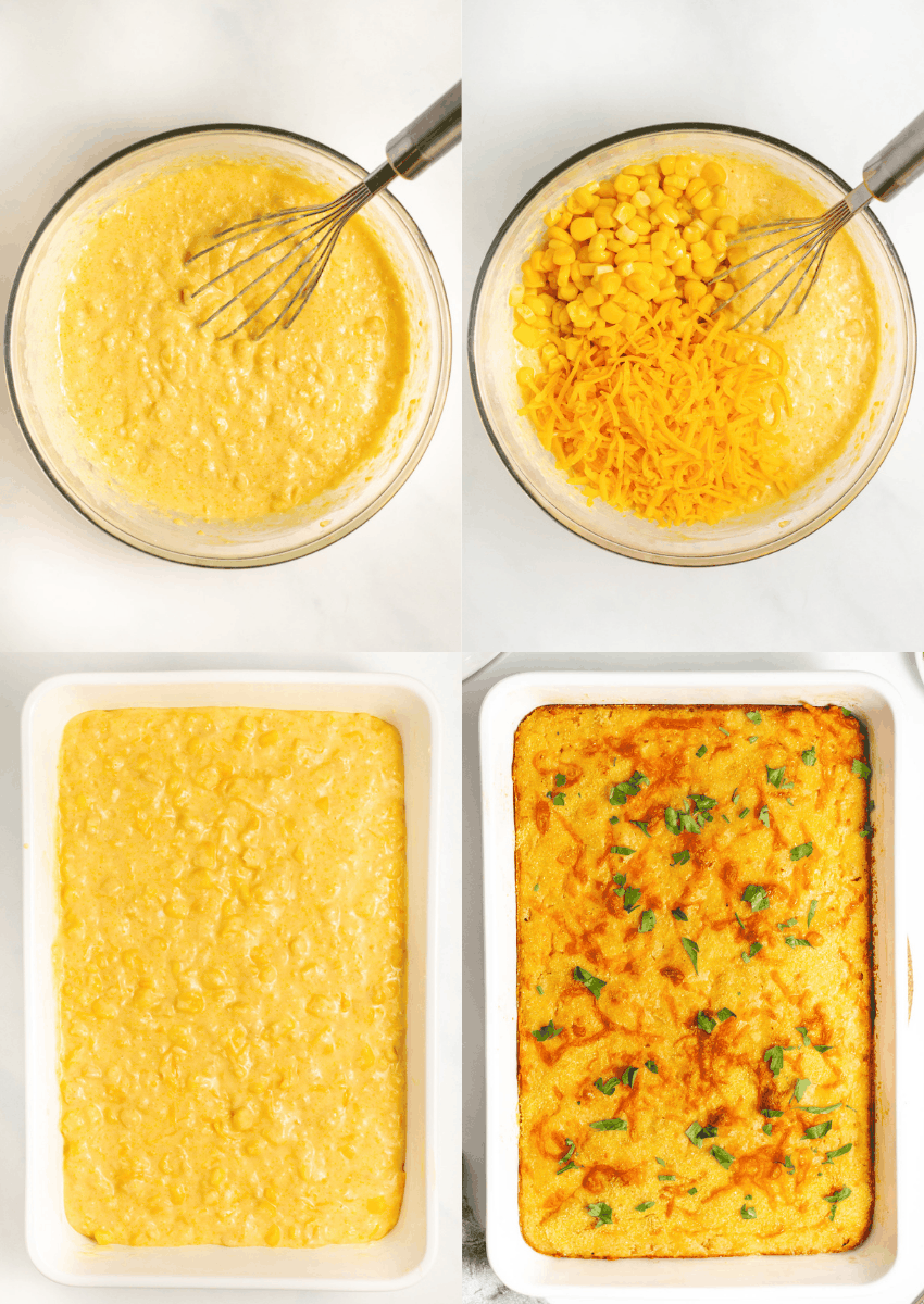 steps to make cornbread casserole