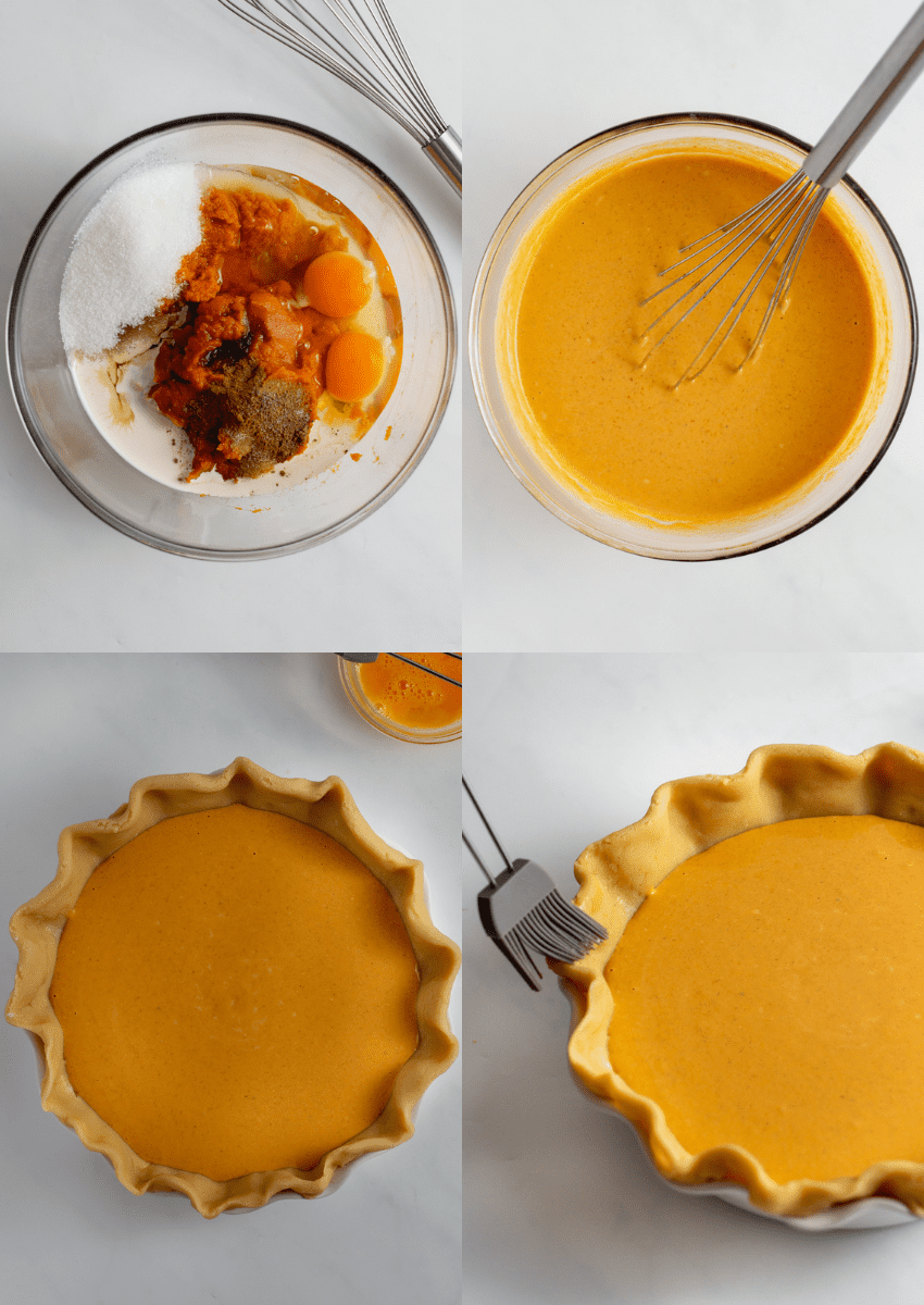 steps to make homemade pumpkin pie