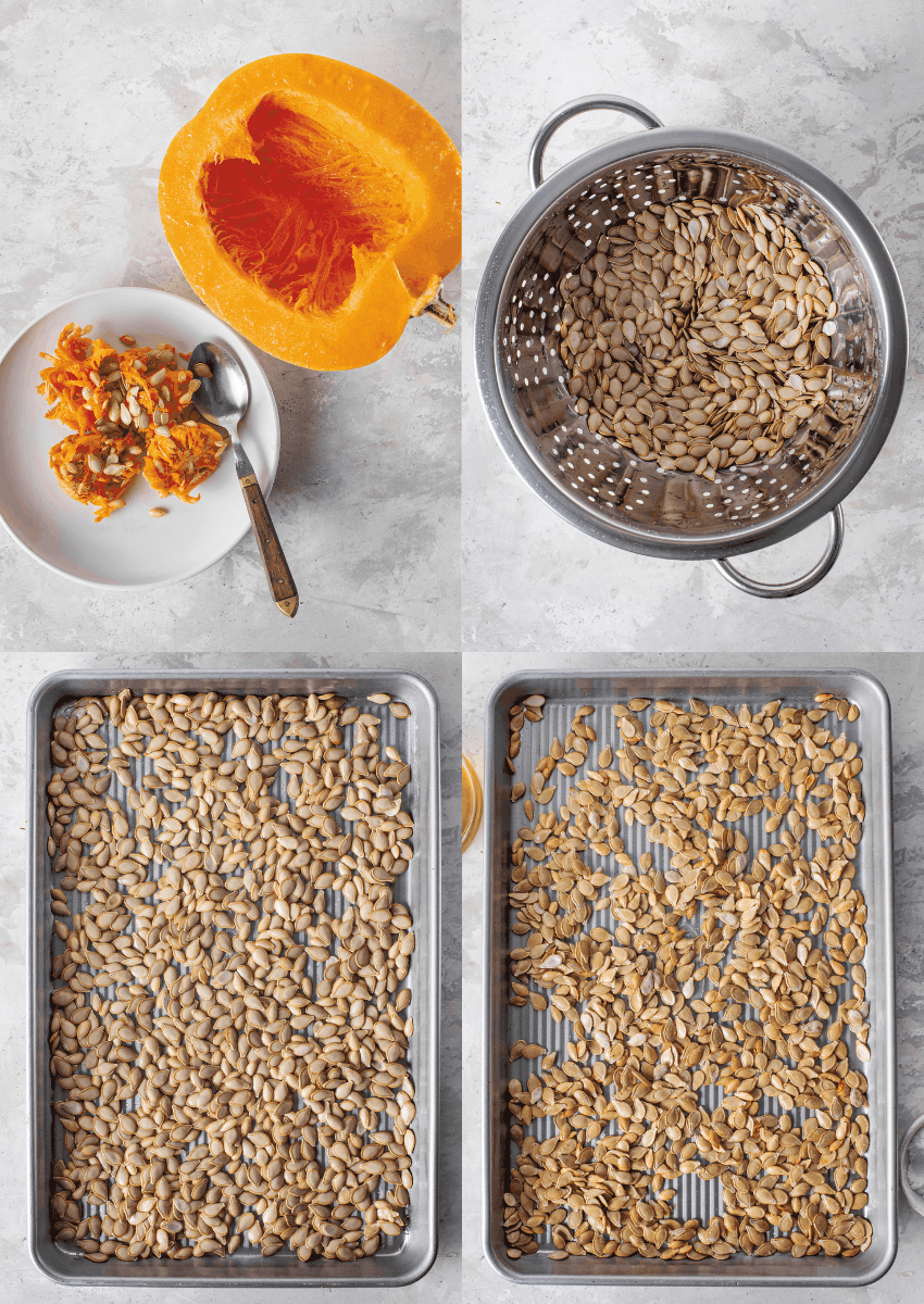 steps to make roasted pumpkin seeds