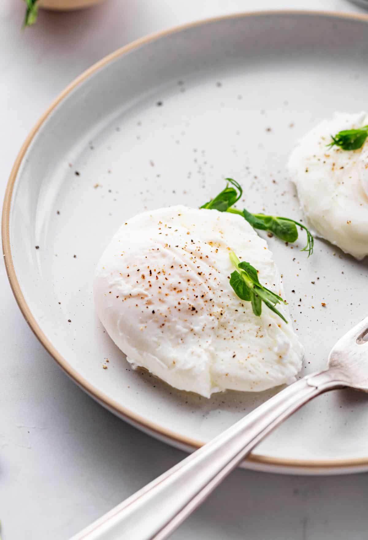 poached egg on a plate