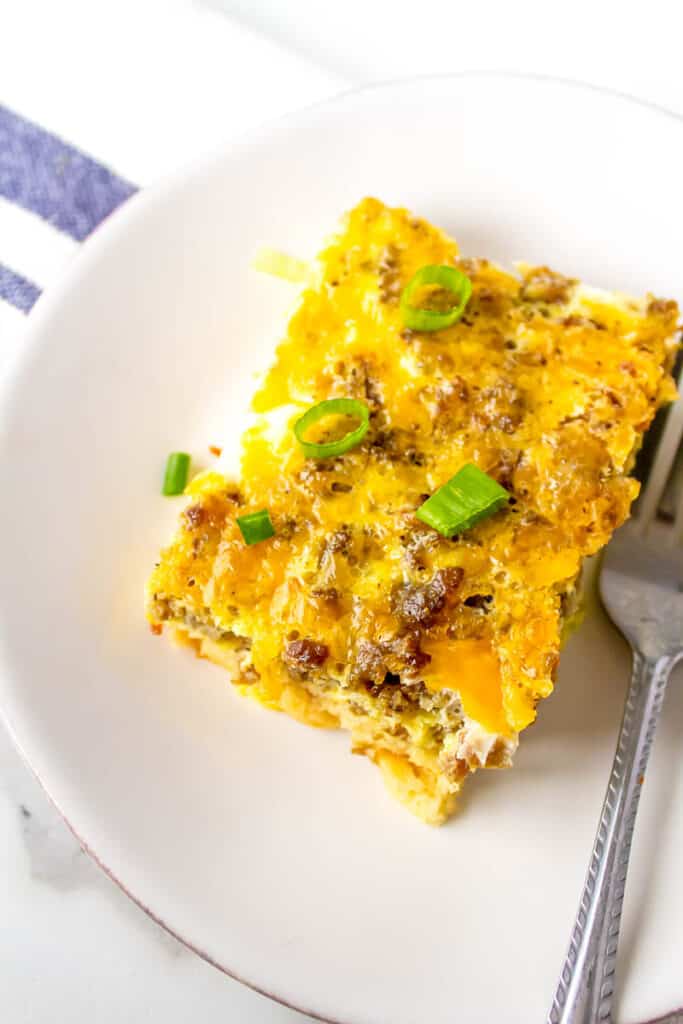 Easy Crescent Roll Sausage Breakfast Casserole All Things Mamma