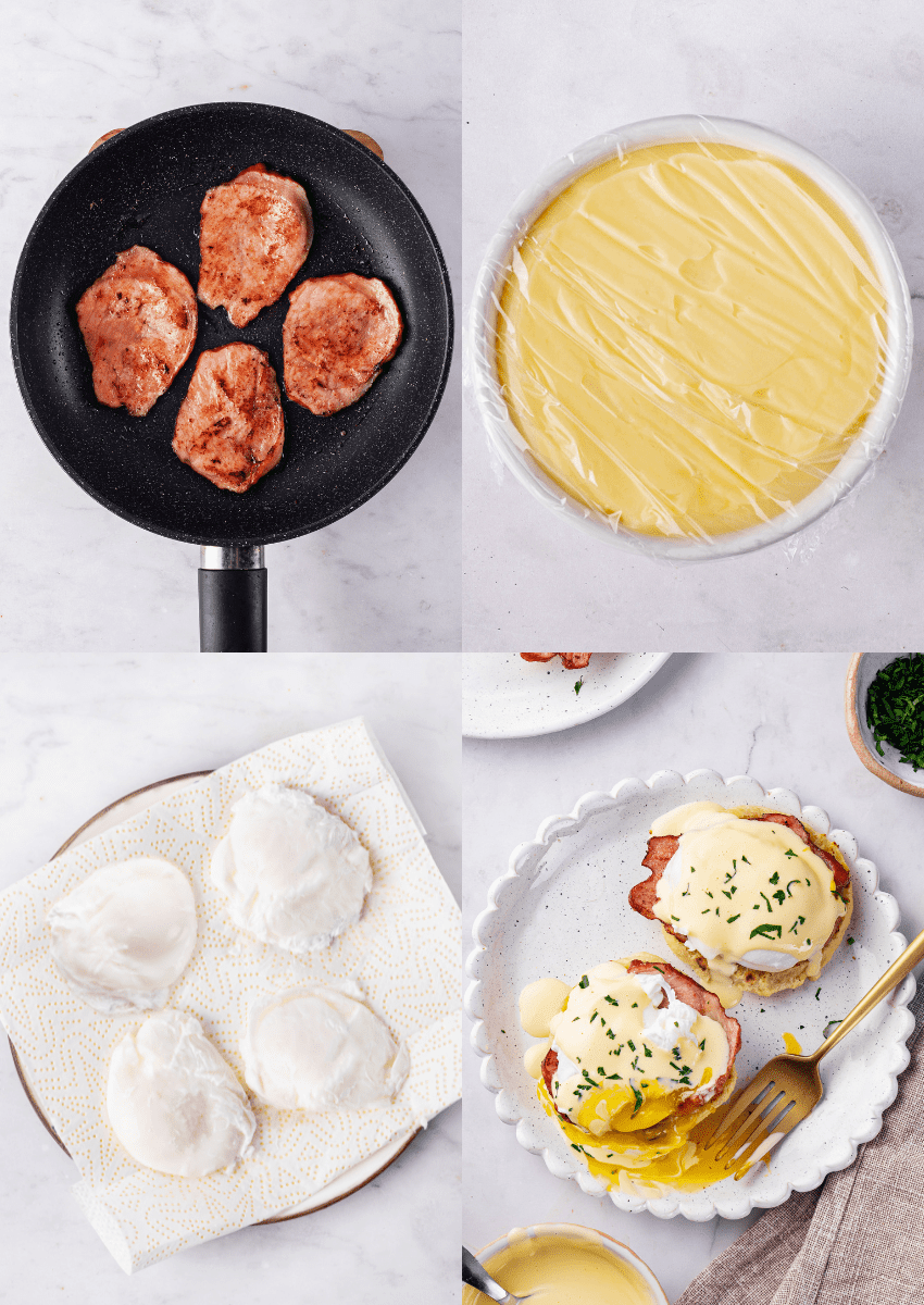 steps to make eggs benedict