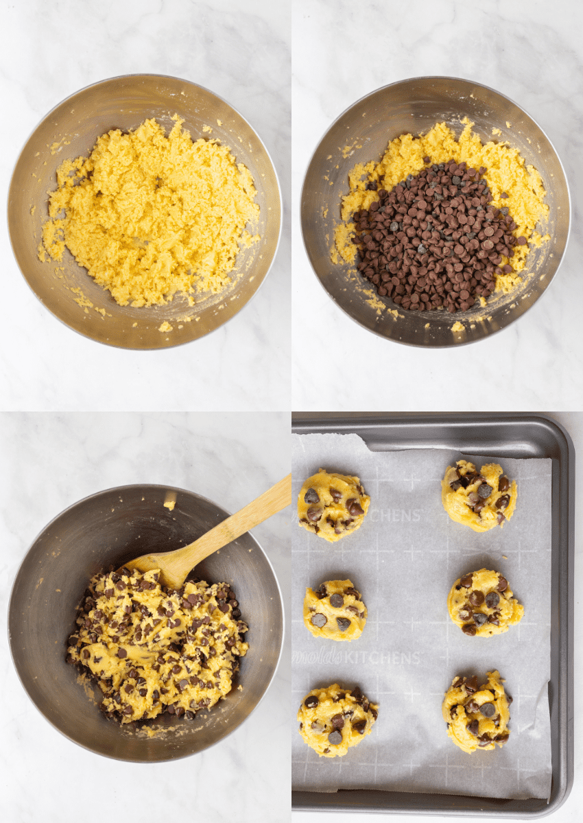 steps to make yellow cake mix cookies