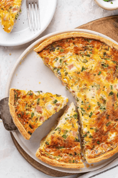webstories ham and cheese quiche