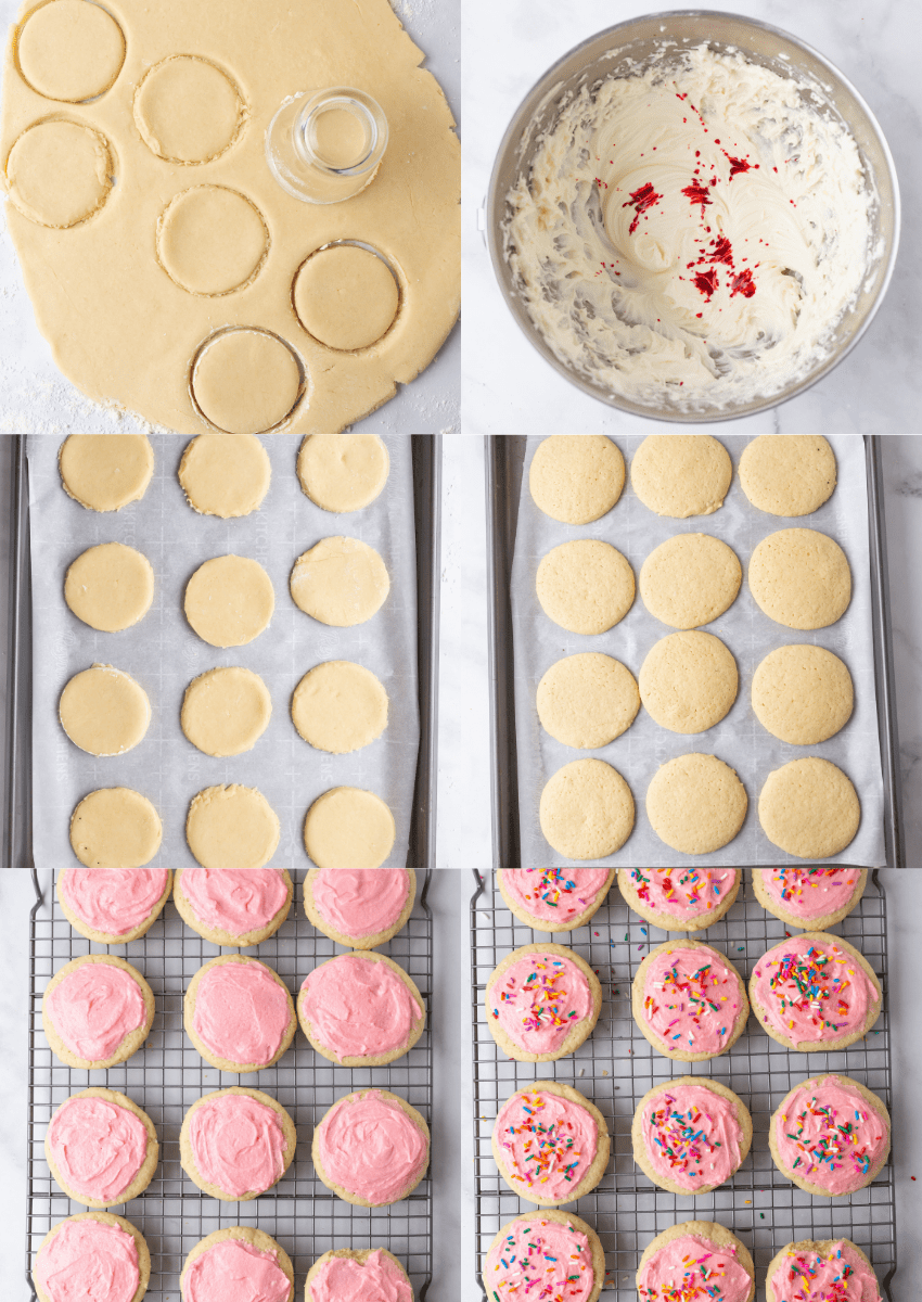 steps 13-18 to make frosted sugar cookies