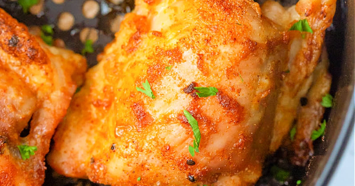 Easy Air Fryer Boneless Chicken Thighs Recipe | All Things Mamma