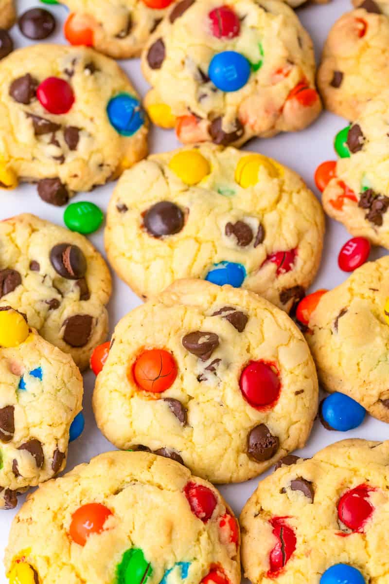 baked m&m cookies