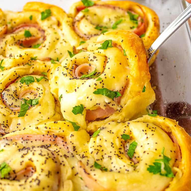 Easy Ham and Cheese Pinwheels Recipe All Things Mamma