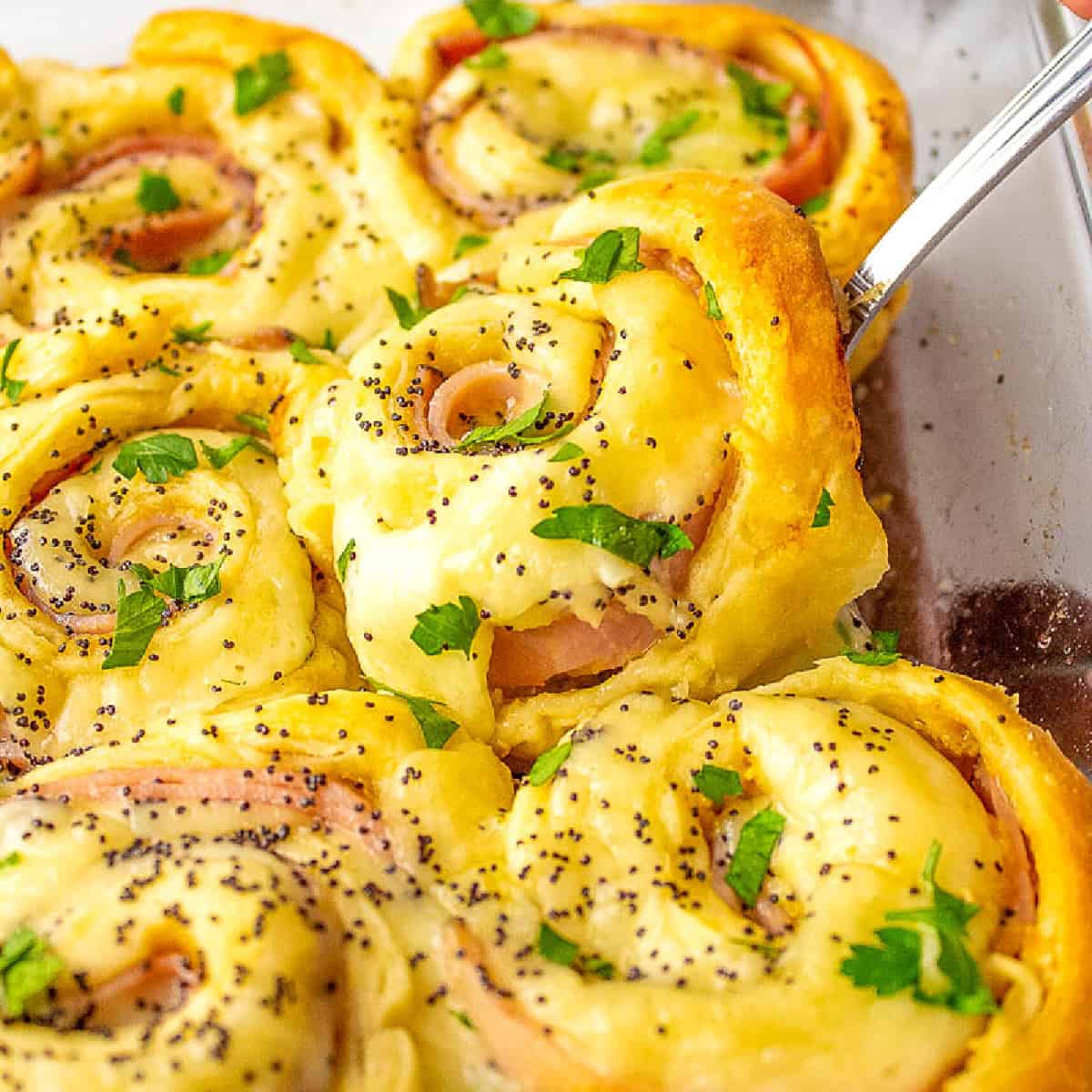 Easy Ham and Cheese Pinwheels Recipe All Things Mamma
