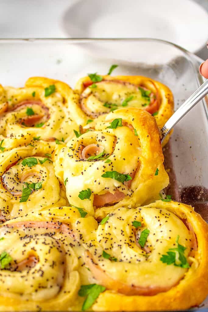 Easy Ham and Cheese Pinwheels Recipe All Things Mamma