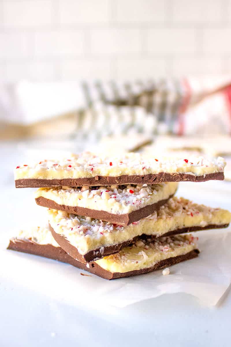 stacked peppermint bark