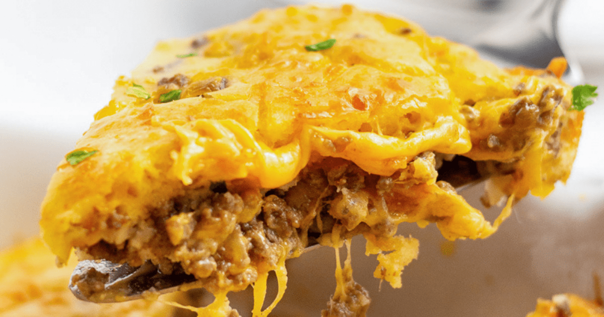 Bisquick Cheeseburger Pie (Impossible Pie) All Things Mamma