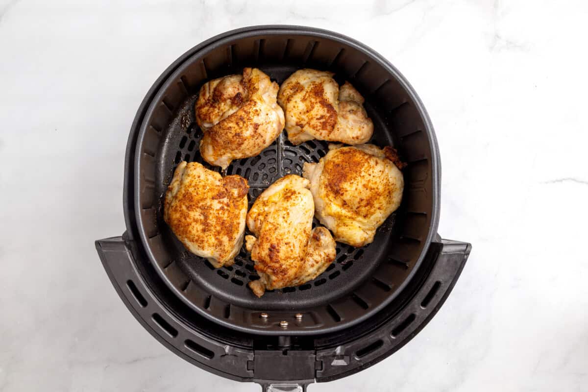 Boneless skinless chicken thighs in air fryer.